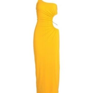 WeWorewhat snake chain One-Shoulder Dress